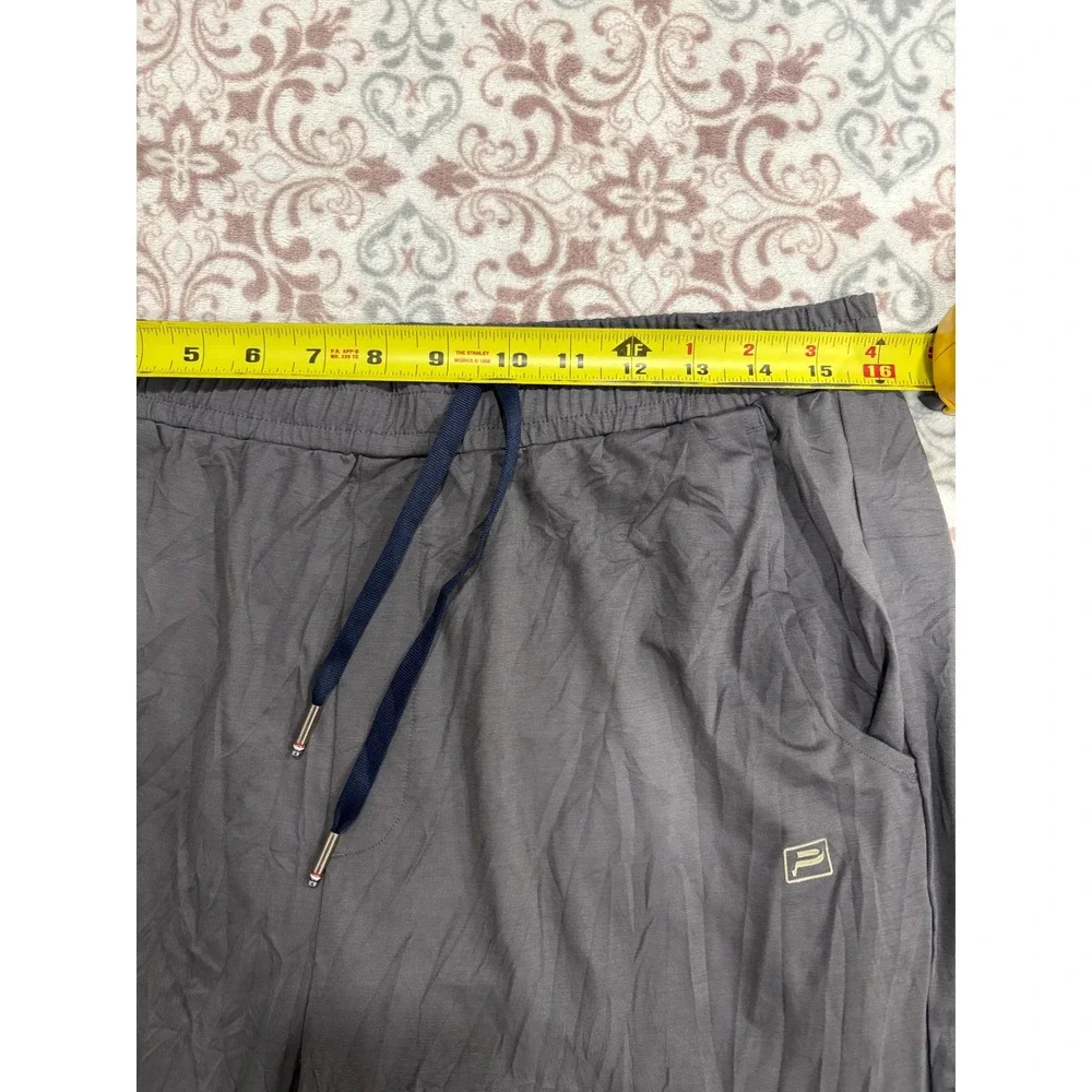 Proman Mens XXL Athletic Shorts Gray Elastic Drawstring Waist Pockets New Tag - Picture 5 of 11